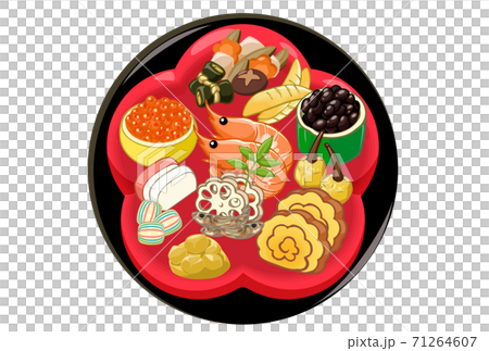新年賀卡材料無字母的新年菜餚 71264607