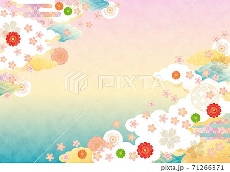 和柄さくら背景3テク 和柄さくら背景3テク 71266371