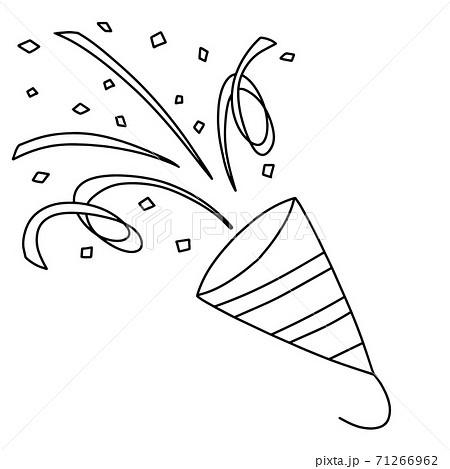 Cracker Cute Line Art Stock Illustration