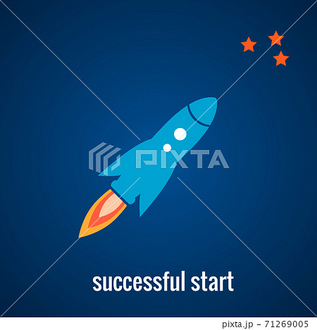 Rocket launch background 71269005