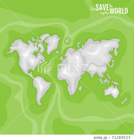 ECO FRIENDLY. Ecology concept with Green Eco Earth. Vector illustration 71269525