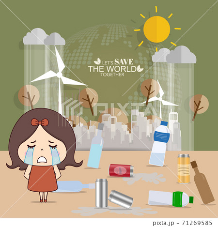 Garbage, environmental pollution concept. Vector illustration 71269585