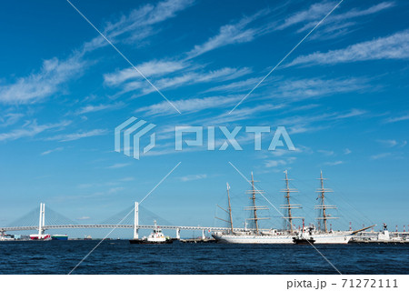 夏空の横浜港 71272111