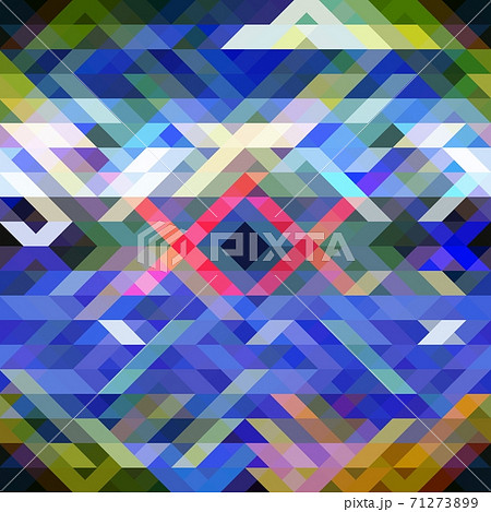 Seamless mosaic pattern. Bright abstract background of triangles. Seamless mosaic pattern. Bright abstract background of triangles. 71273899