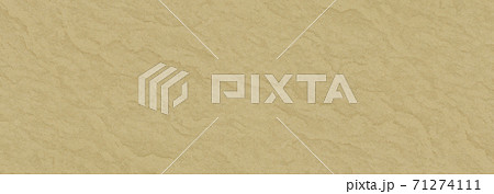 ざらざらナチュラルな黄土色の紙素材 高解像度ワイド の写真素材