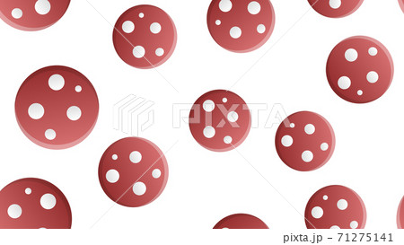 Salami seamless pattern isometric style. 71275141
