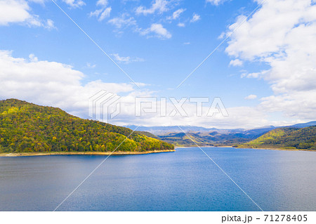 湖の風景 空撮 湖の風景 空撮 71278405