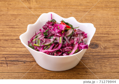 Pickled red cabbage with herbs Pickled red cabbage with herbs 71279944
