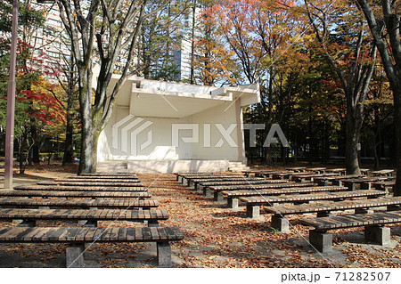 仙台市青葉区 勾当台公園の野外音楽堂の写真素材