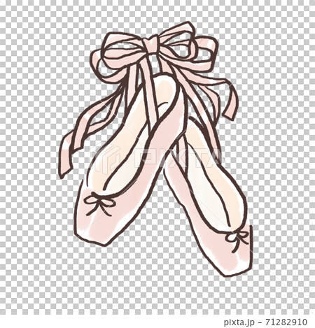 トウシューズのイラスト素材 トウシューズのイラスト素材