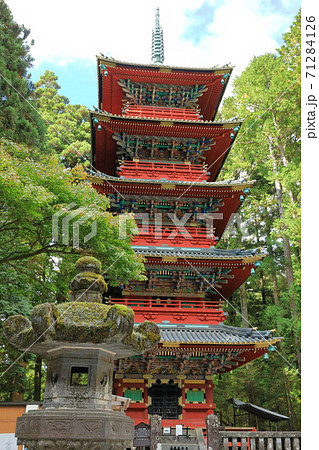 日光東照宮の五重塔 の写真素材