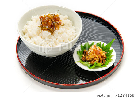 阿蘇の郷土食、醤油の実と御飯 71284159