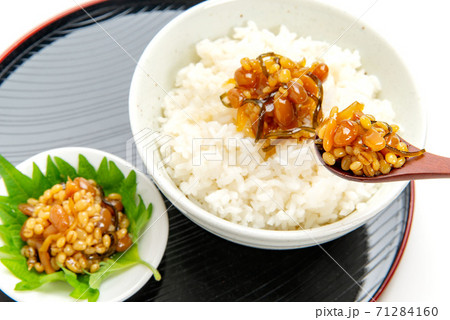 阿蘇の郷土食、醤油の実と御飯 71284160