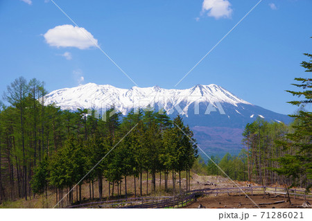 開田高原から見た御嶽山 71286021