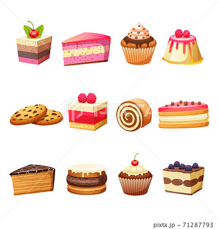 Cakes and sweets set Cakes and sweets set 71287793