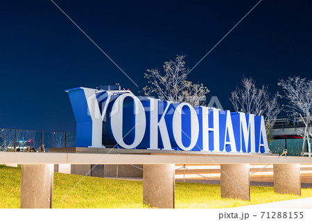 神奈川県横浜市　夜のうみそらデッキ 71288155