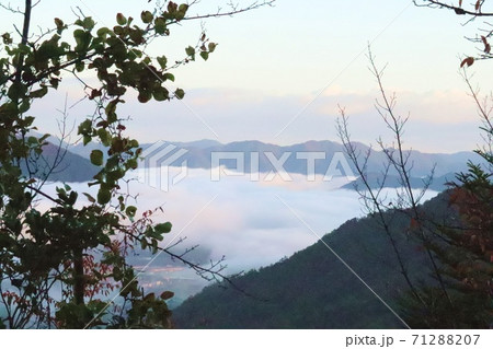 立雲峡の雲海 71288207