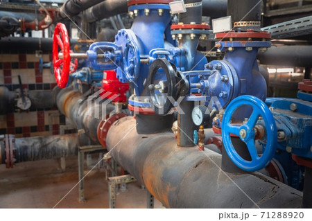 Round valve in industrial environment Round valve in industrial environment 71288920