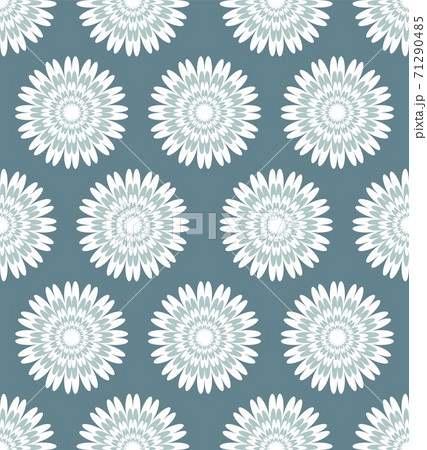 Large snowflakes on a grey-blue background. Seamless vector pattern. Fluffy snowflakes. The endless pattern. Can be used for postcards, paper, website, fabric. Stock illustration. Large snowflakes on a grey-blue background. Seamless vector pattern. Fluffy snowflakes. The endless pattern. Can be used for postcards, paper, website, fabric. Stock illustration. 71290485