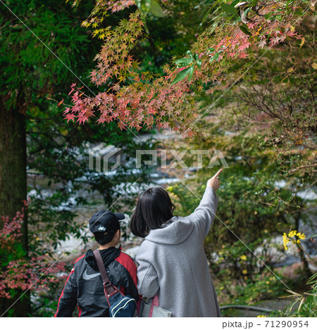 紅葉の鮎帰りの滝・南島原　 71290954