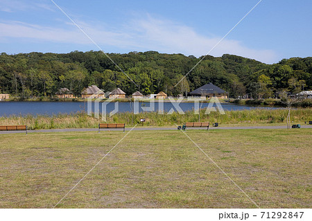 ウポポイ、アイヌ、北海道、観光地、日本、屋外、民族共生象徴空間、白老、ポロト湖、ポロトコタン ウポポイ、アイヌ、北海道、観光地、日本、屋外、民族共生象徴空間、白老、ポロト湖、ポロトコタン 71292847