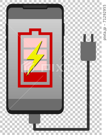 Illustration for charging a smartphone Illustration for charging a smartphone 71292955