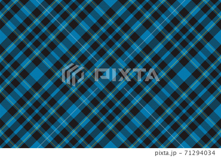 Tartan plaid pattern in blue. Print fabric texture seamless. Check vector background. 71294034