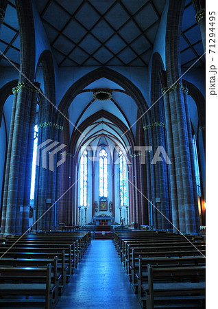 ドイツの青い教会の写真素材 ドイツの青い教会の写真素材