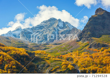 Major mountain range of the Caucasus Mountains. North Ossetia-Alania, Russia Major mountain range of the Caucasus Mountains. North Ossetia-Alania, Russia 71294528
