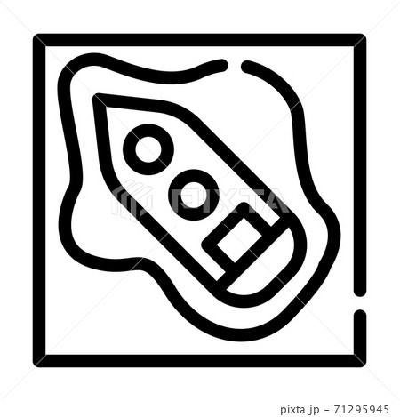 tanker oil spill line icon vector illustration tanker oil spill line icon vector illustration 71295945