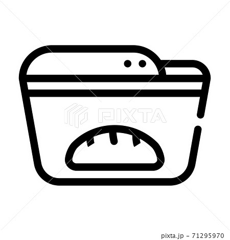 bread maker line icon vector symbol illustration 71295970