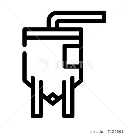 elevator industry production building line icon vector illustration elevator industry production building line icon vector illustration 71296014