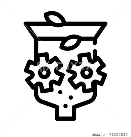 crusher equipment line icon vector symbol illustration 71296030
