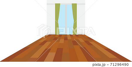 イラスト素材 フローリングの部屋のイラスト素材