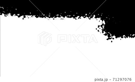 Black and white transition ink paint brush horizontal Grunge texture Black and white transition ink paint brush horizontal Grunge texture 71297076