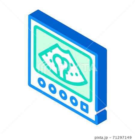 bone x-ray isometric icon vector isolated illustration 71297149