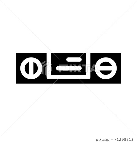 digital protractor measuring equipment glyph icon vector illustration 71298213