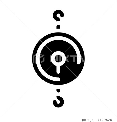 dynamometer measuring equipment glyph icon vector illustration 71298261