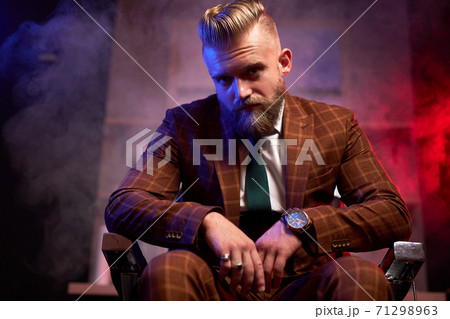 elegant stylish business man in formal costume 71298963