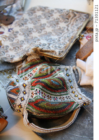 Souvenirs objects at bazaar stock photo 71301121