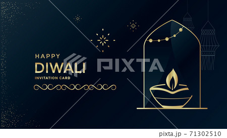 Happy Diwali festival a greeting card design 71302510