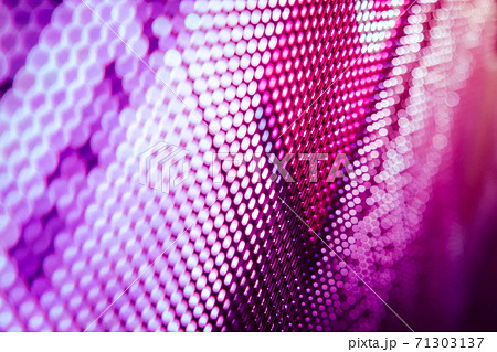 CloseUp LED blurred screen. LED soft focus background. abstract background ideal for design. 71303137