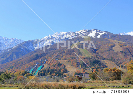 晩秋の白馬山麓 晩秋の白馬山麓 71303603