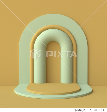 Abstract mock up architectural arc 3D Abstract mock up architectural arc 3D 71303631