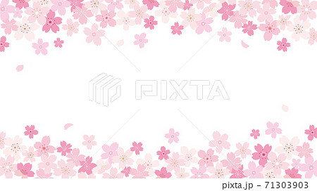 桜 フレーム イラストのイラスト素材