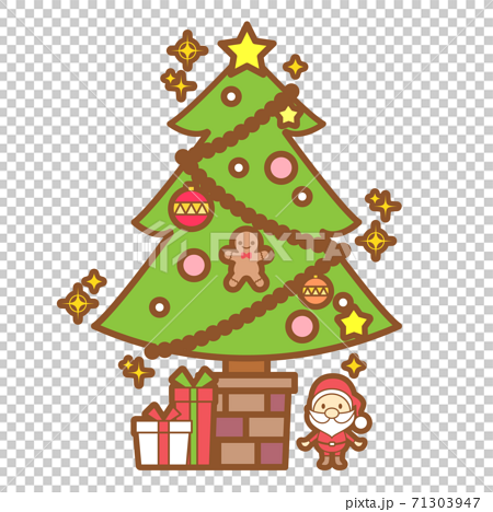 Christmas tree illustration material - Stock Illustration ...