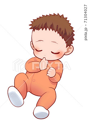 眠る赤ちゃんのイラスト 眠る赤ちゃんのイラスト 71304027