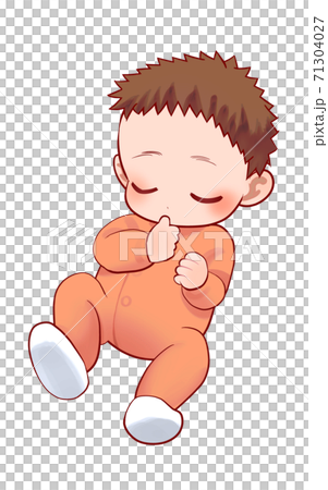 眠る赤ちゃんのイラスト 眠る赤ちゃんのイラスト 71304027