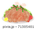 ローストチキンのイラスト 71305401