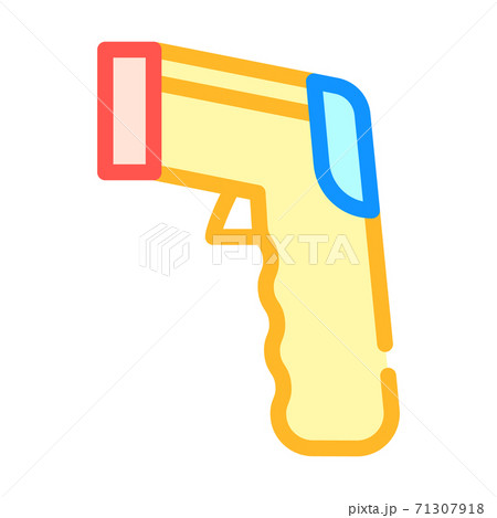 pyrometer measuring equipment color icon vector illustration 71307918